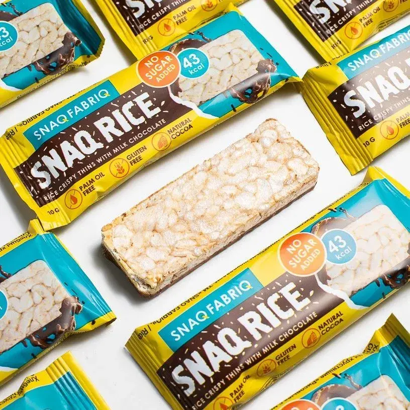 Батончик Snaq Fabriq рисовый глазированный молочным шоколадом, 10гр в Ставрополе