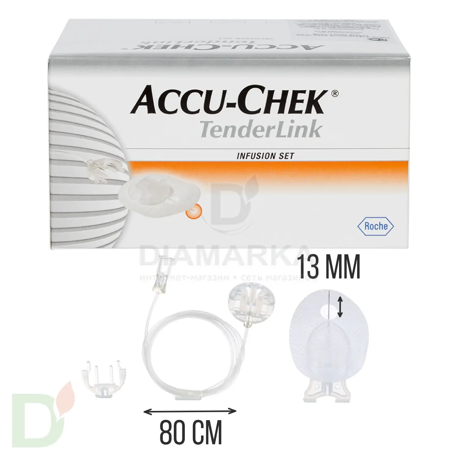 Акку-Чек ТендерЛинк 13/80, инфузионный набор, 1 шт. в Ставрополе