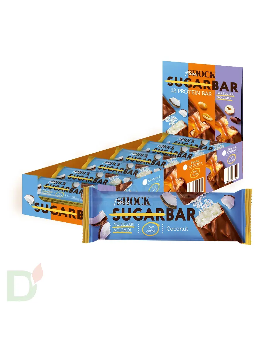 Батончик протеиновый FitnesShock Кокос 50гр. в Ставрополе