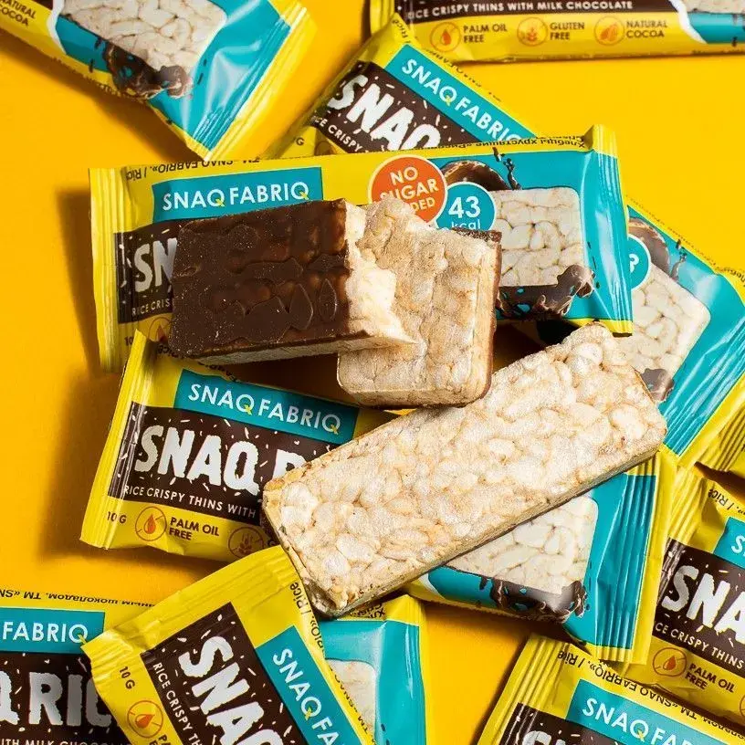 Батончик Snaq Fabriq рисовый глазированный молочным шоколадом, 10гр в Ставрополе