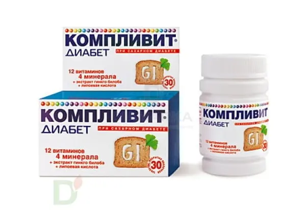 Витамины Компливит® Диабет, 30 табл. в Ставрополе