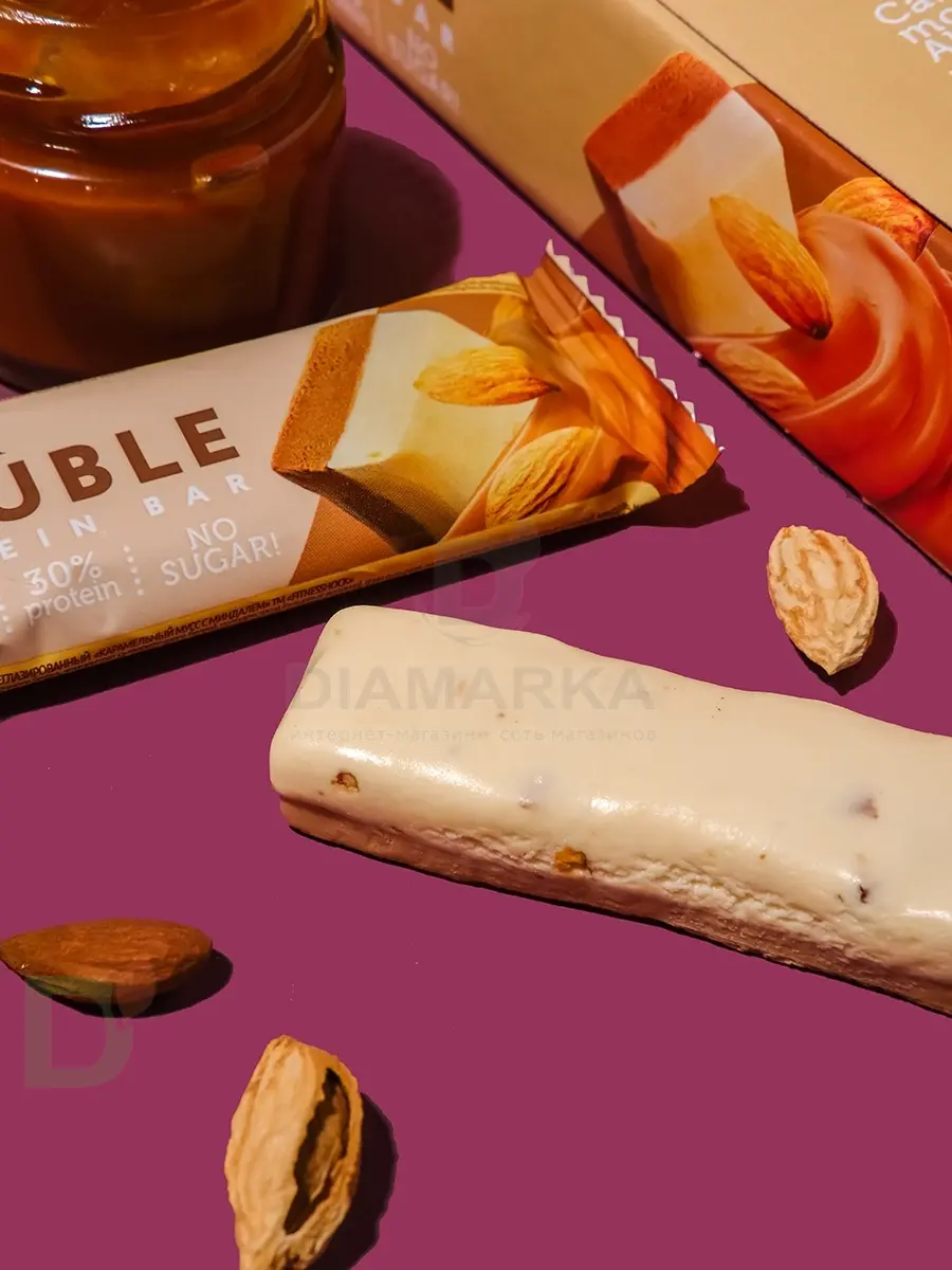 Батончик протеиновый FitnesShock Карамельный мусс с миндалем 40гр. в Ставрополе