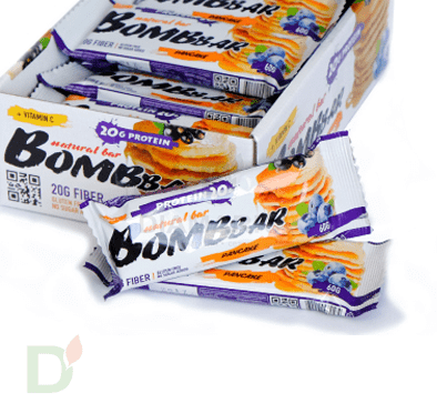 Батончик BOMBBAR Смородиново-черничный панкейк (3 угл в 60г) в Ставрополе