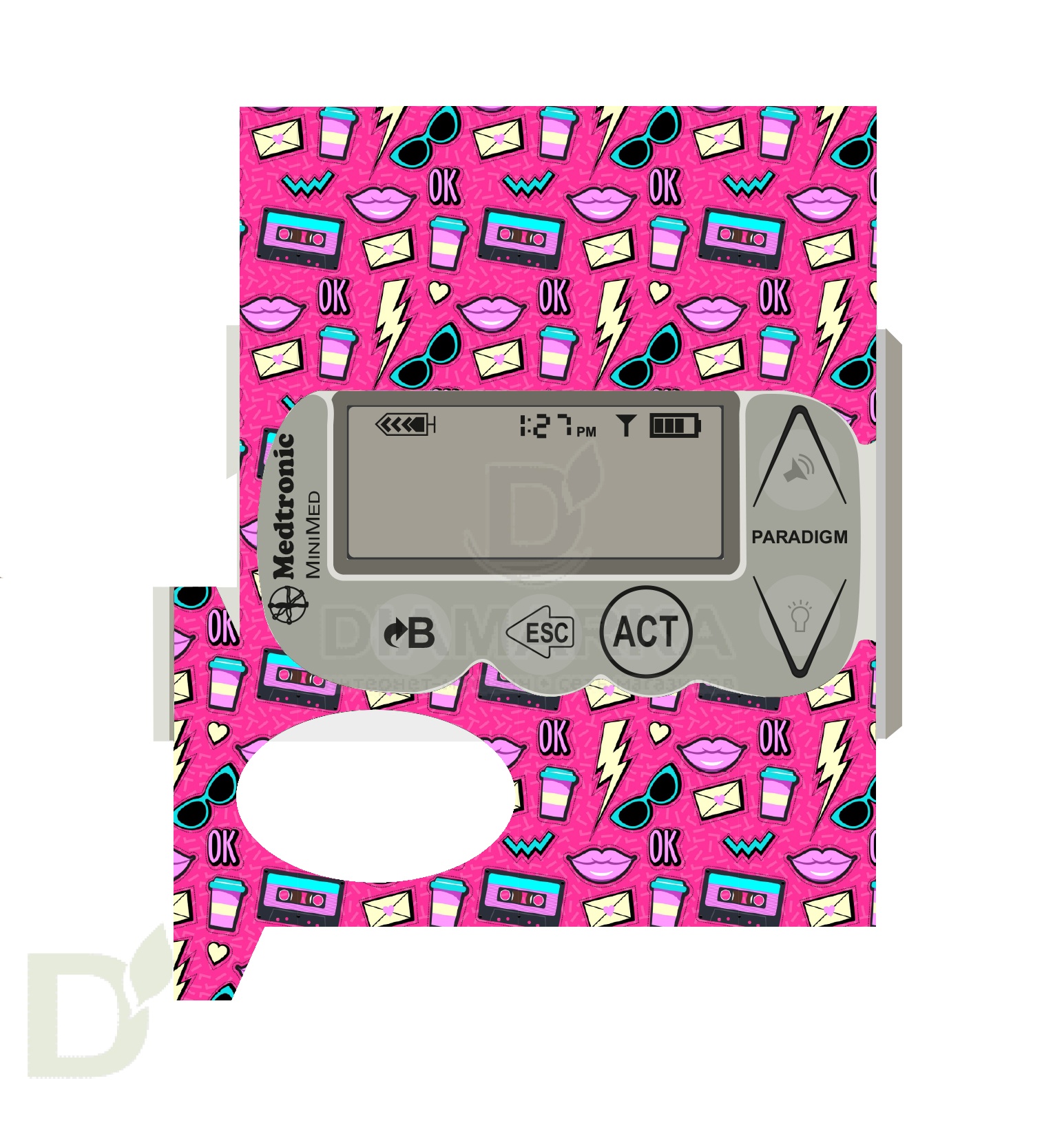 Наклейка на помпу Medtronic моделей 715, 722, 754