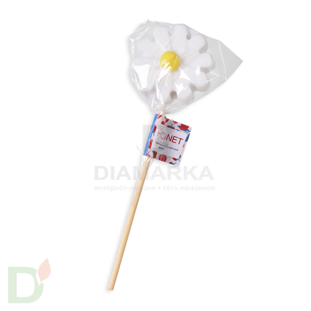 Леденец без сахара Ромашка вкус Клубника, 15гр