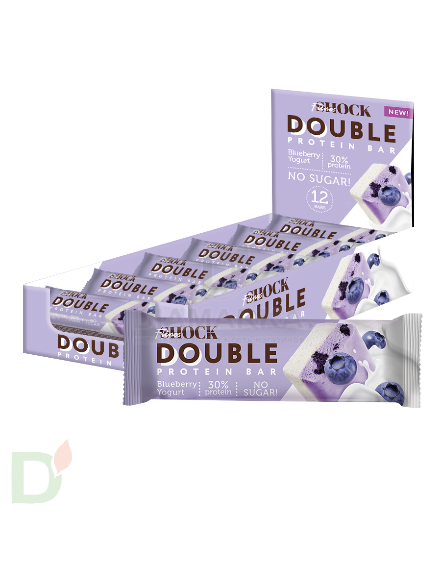 Батончик протеиновый FitnesShock Черничный йогурт 40гр. в Ставрополе