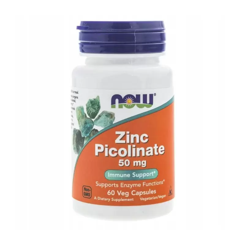 Витамины NOW Цинк пиколинат для здоровья всего организма, 50 мг, 60 шт в Ставрополе