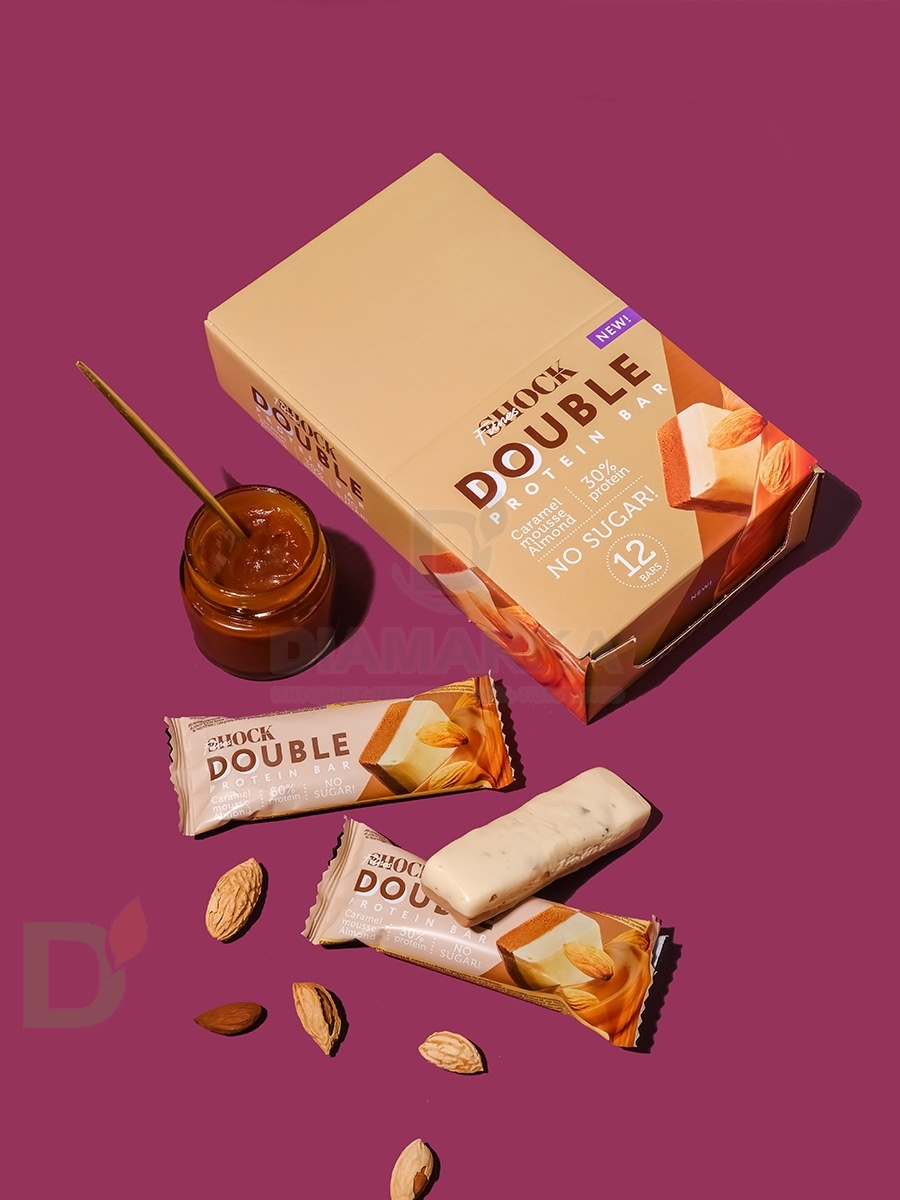 Батончик протеиновый FitnesShock Карамельный мусс с миндалем 40гр. в Ставрополе