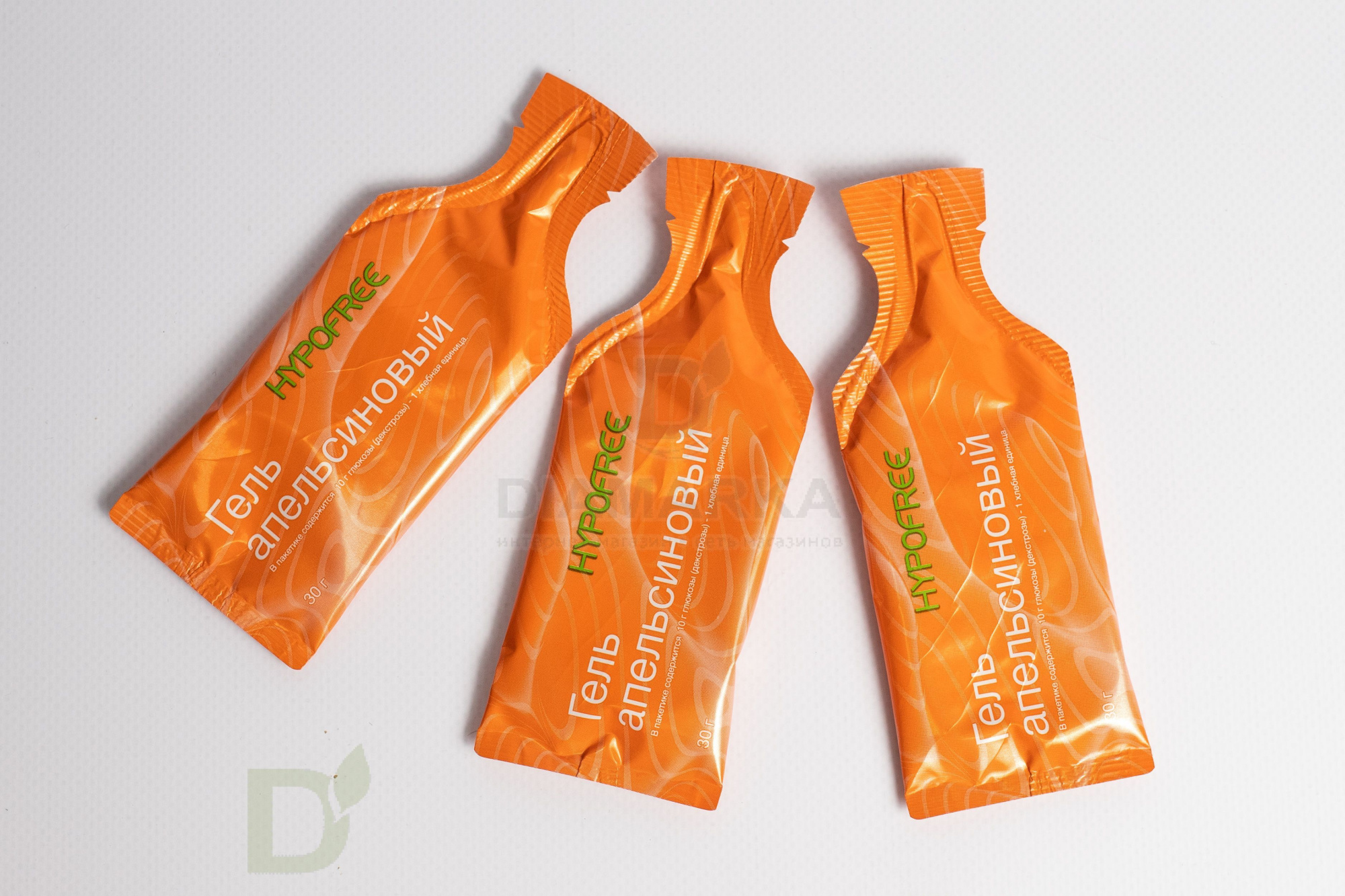 Гель HYPOFREE 1ХЕ Апельсин, мягкая упаковка, 10 саше по 30мл в Ставрополе