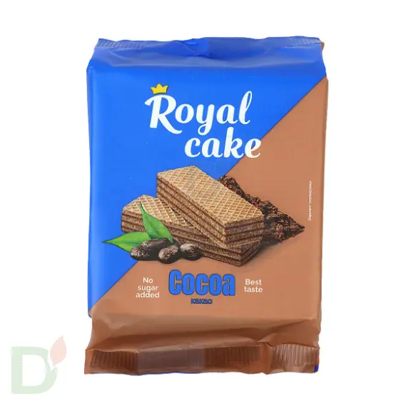 Вафли Royal cake со вкусом «КАКАО» без сахара, 120 г в Ставрополе