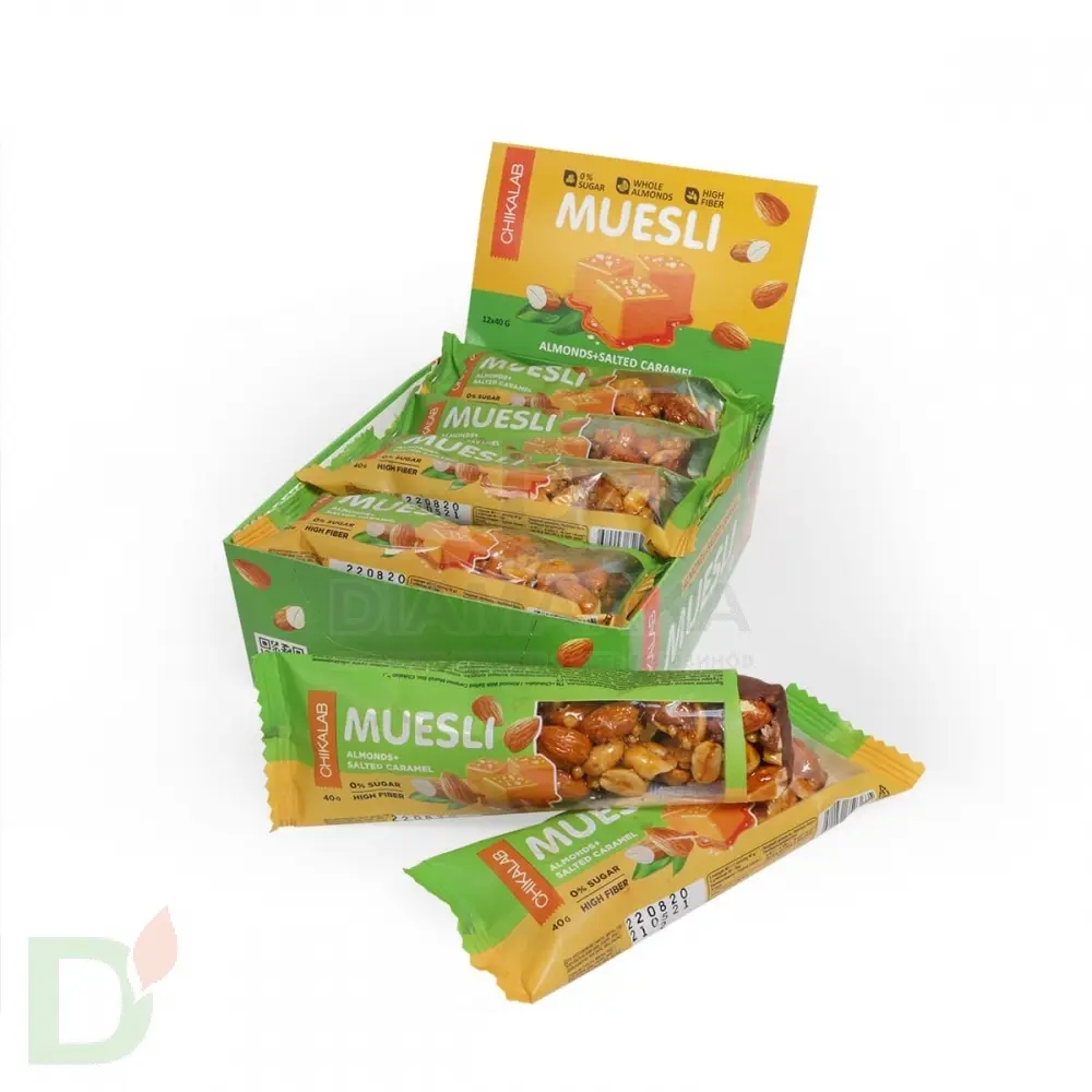 Батончик мюсли CHIKALAB миндальный с соленой карамелью 40 гр. в Ставрополе