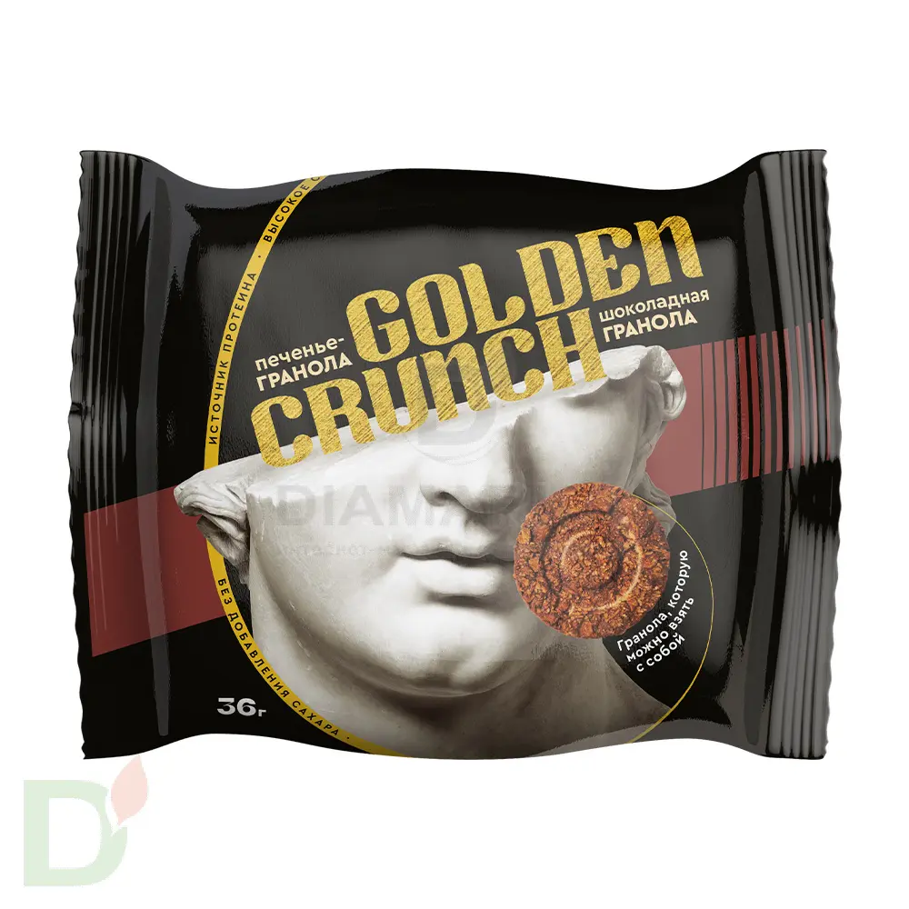 Печенье овсяное без сахара Golden Crunch Яблочный пирог 36гр. купить в  Ставрополе, цена на сайте - ДиаМарка