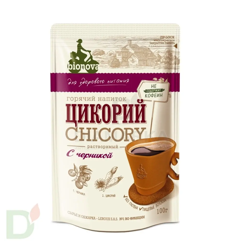 Цикорий Bionova с черникой, 100 гр