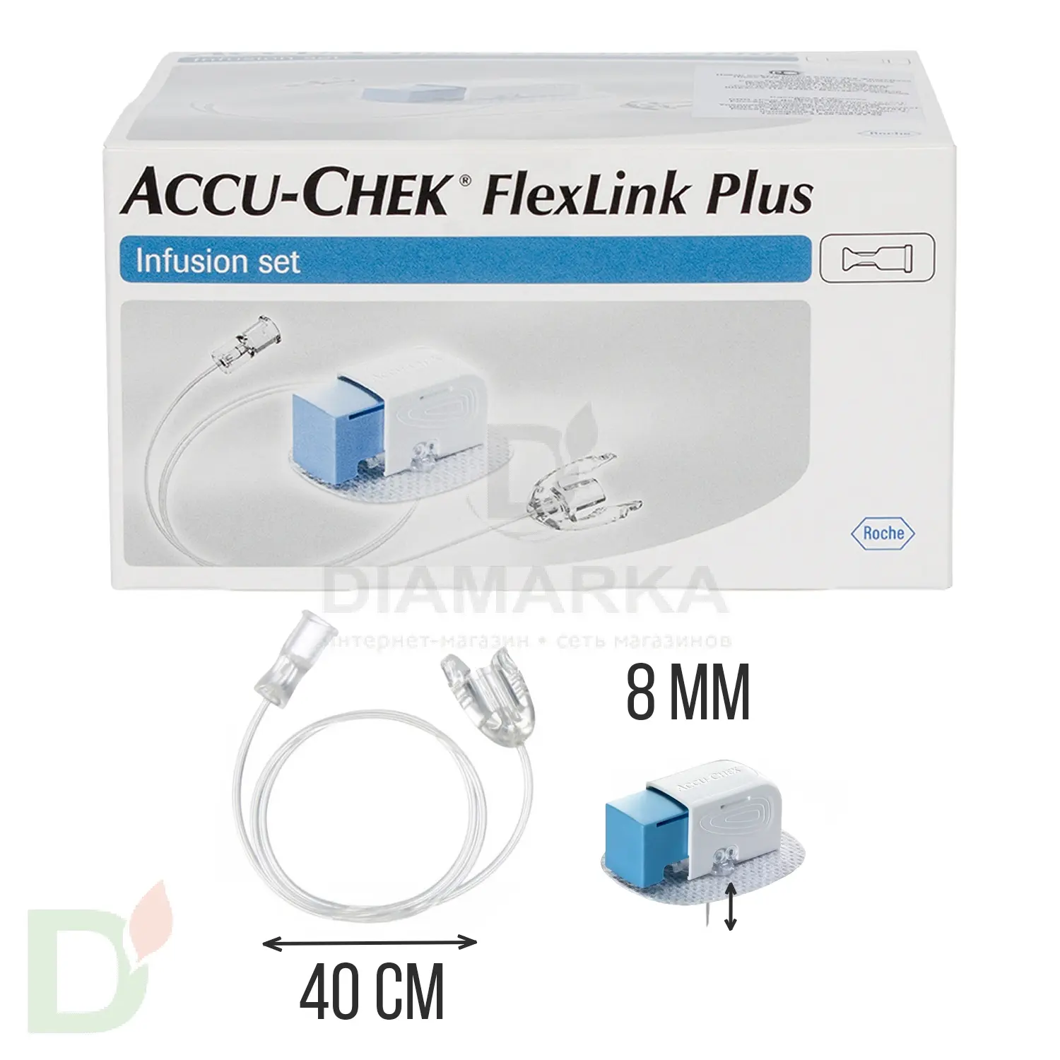 Акку-Чек ФлексЛинк Плюс 8/40, инфузионный набор, 1 шт. в Ставрополе