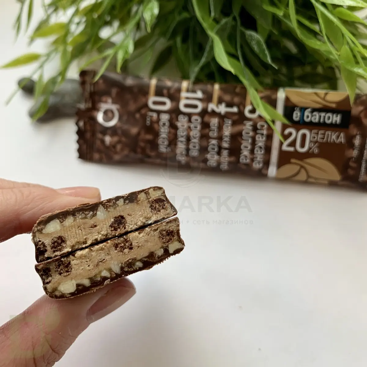 Батончик протеиновый Ё/батон "Арахис-Кофе" в шоколадной глазури 40гр в Ставрополе