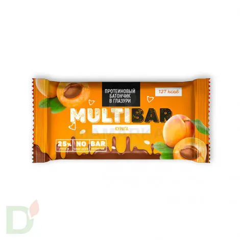Батончик протеиновый Мультибар в глазури с курагой 40гр в Ставрополе